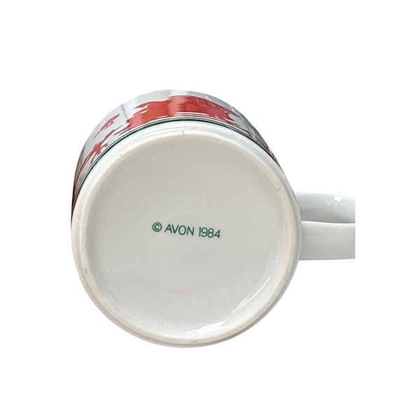 Mr. Claus Christmas Mug Santa Avon 1984 Coffee Cup Red Green - Picture 5 of 5